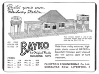 BAYKO advert in Boys Own, March, 1951