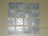 Image showing the 16 different later Plimpton era Crazy Paving moulds