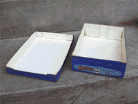Slide show comprising 5 photos of the unusual Stapled Box form Australia via New Zealand