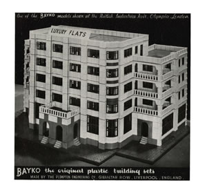 Photograph of the Block of Flats from the 1951 B.I.F. Brochure issued by Plimpton